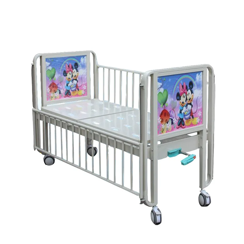 Single Crank Hospital Pediatric Bed with mattress