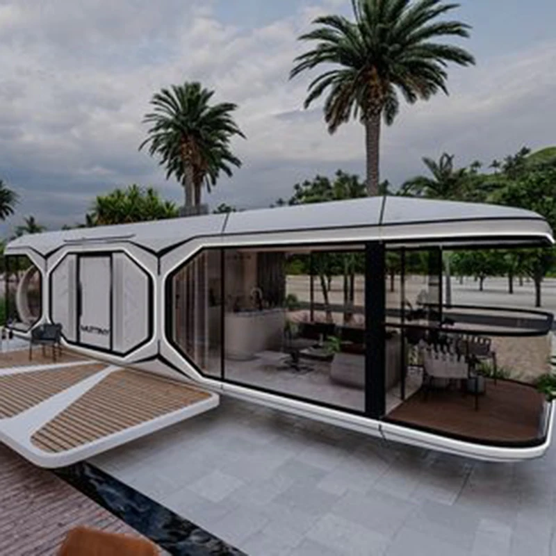 2024 luxury modern space capsule prefab capsule tiny house mobile home capsule