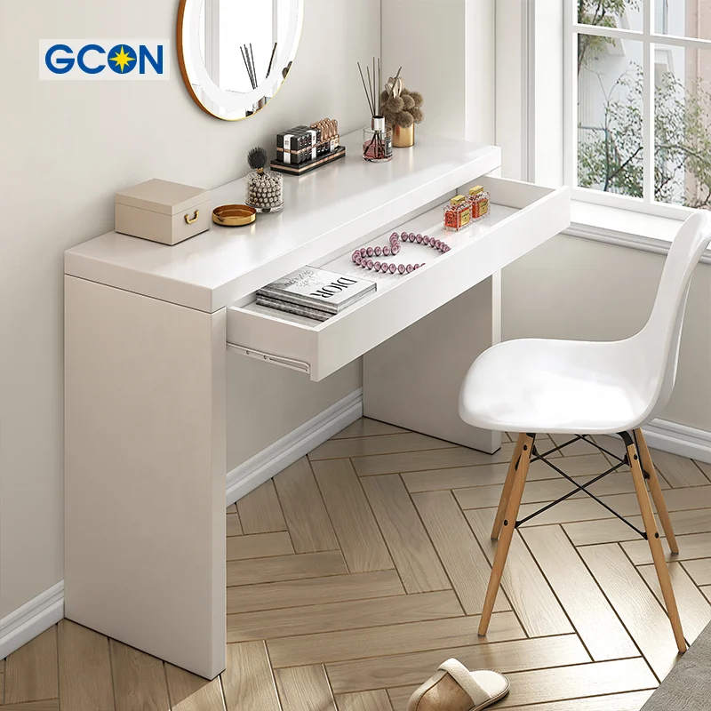 Mfun wonderful design reliable quality white princess dressing table classic italian dressing table with mirror and drawers