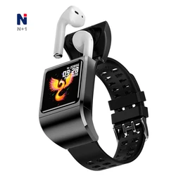 Smart Bracelet BT 2 In 1 reloj inteligente smart watch With Wireless Earbuds Tws Earphone
