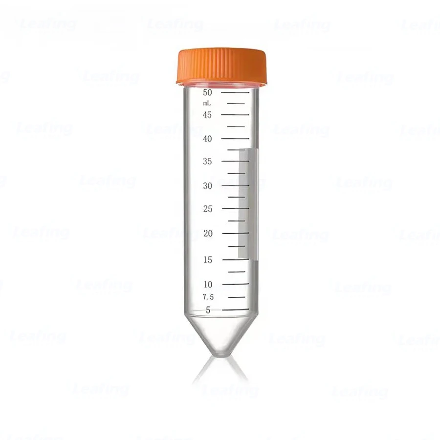 Laboratory chemical supplies blood collection tube transparent sterile centrifuge tube 50ml