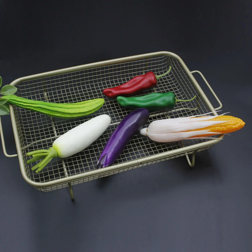 XXL Eco-Friendly Folding Storage Basket Colorful Bamboo Fruit Vegetable Wash Basket Stainless Steel Basket XL Option Available