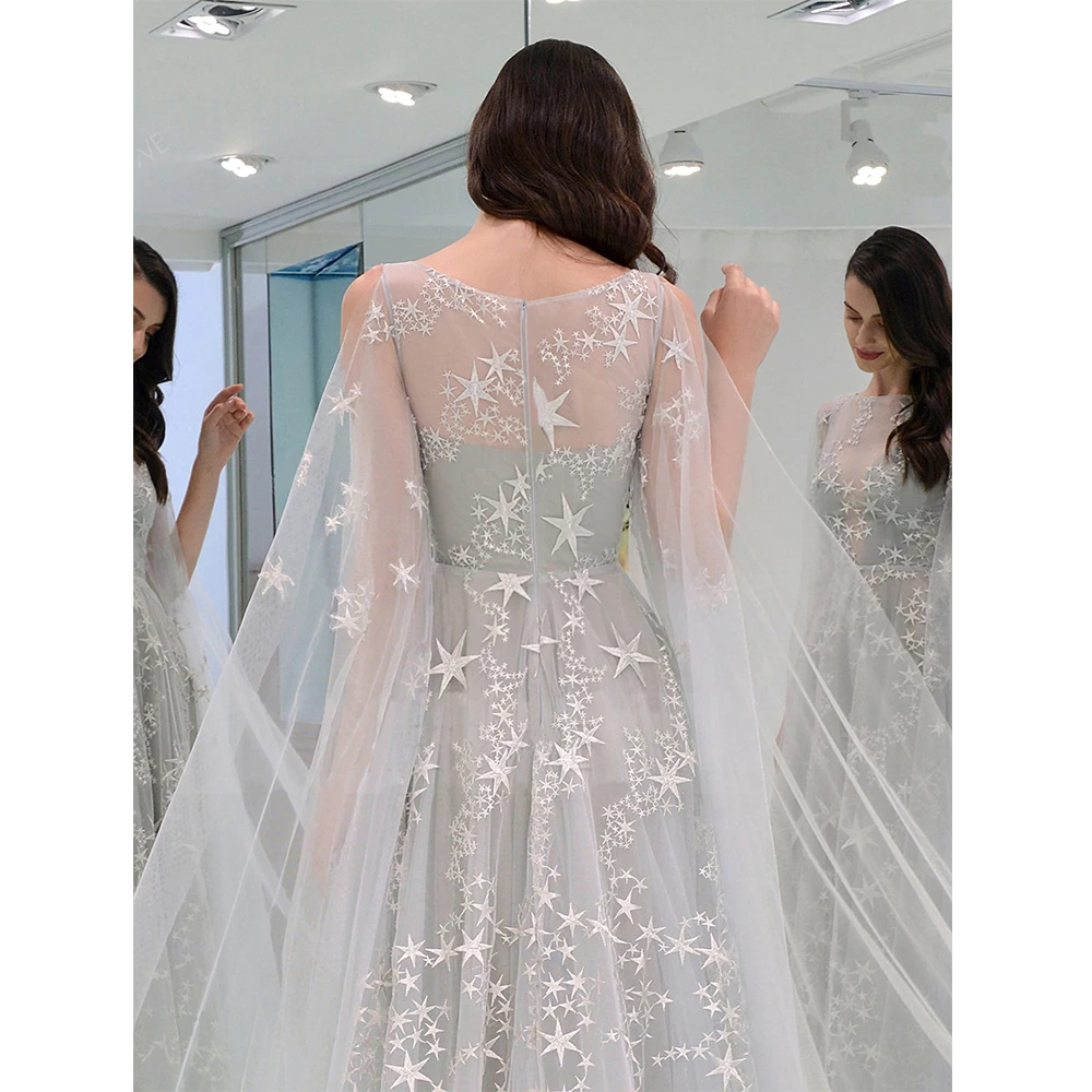 Высококачественное Модное Новое женское вечернее платье модные модели сексуальное кружевное вечернее платье с открытыми плечами и звездами