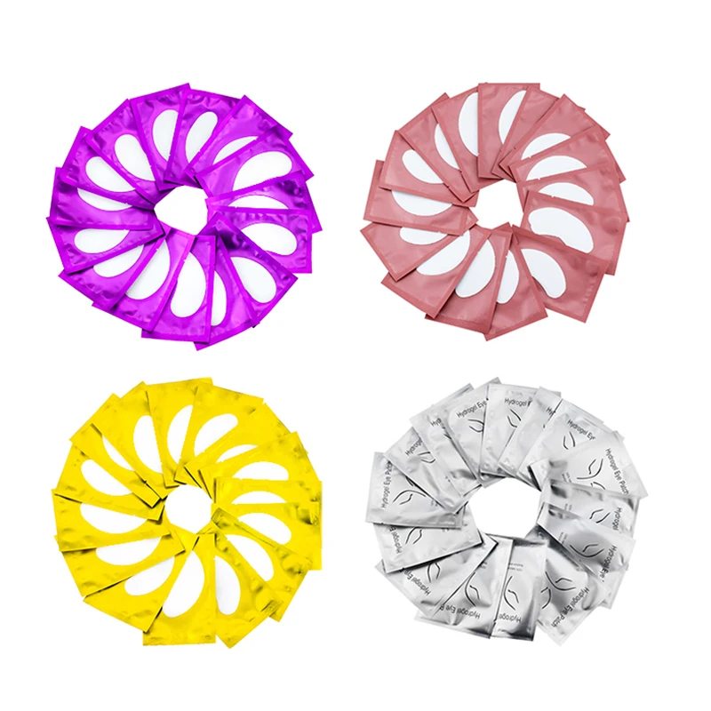 Factory Private Label Single-use Lint Free Eye Gel Pad Hydrogel Patches Isolation Pad For Eyelash Extension