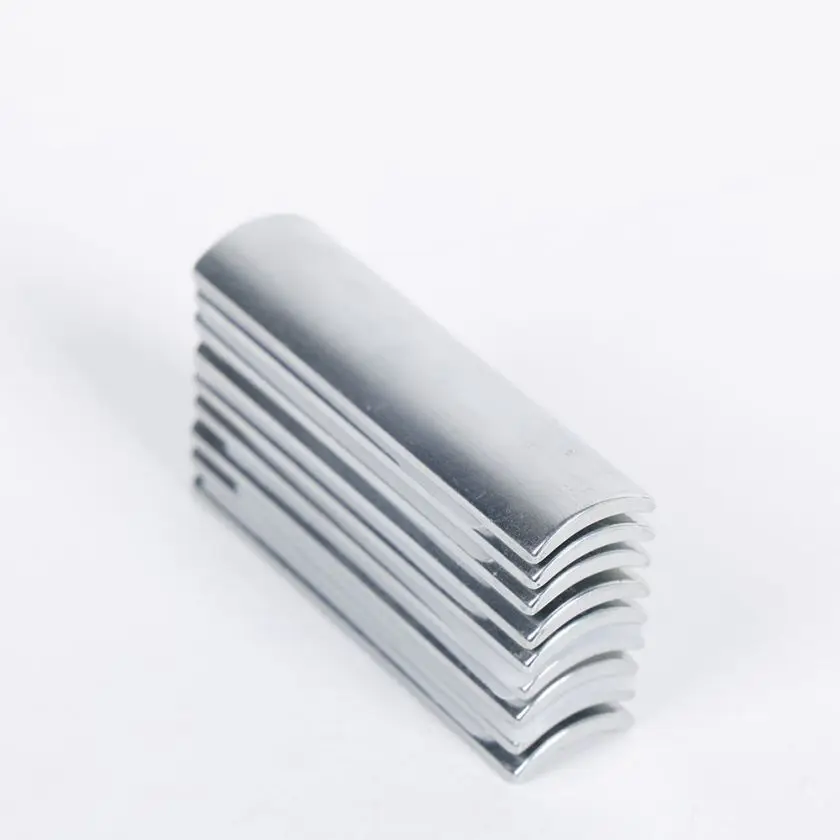 N42 Skillful Manufacturer OEM Industrial neodymium segment shape Generator Permanent Arc Magnet For Motor