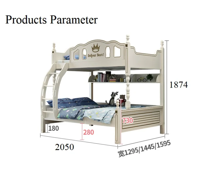 Детская мебель на заказ замок 2 детские недорогие двухъярусные кровати для лестницы учебный стол с
