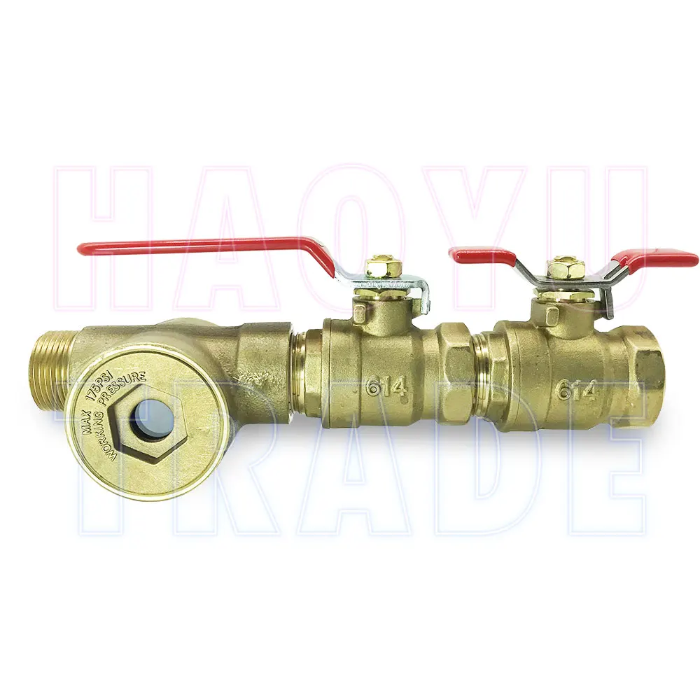 Испытательный и дренажный клапан с рабочим давлением системы разбрызгивания 175 фунтов на кв. дюйм