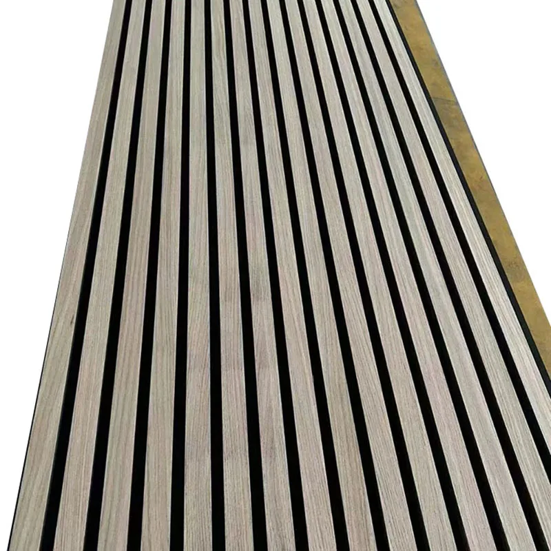 Wholesale Ceiling  Sound Proof Pet Wood Slatted Acoustic Panels Akupanel Polyester Wall Panels
