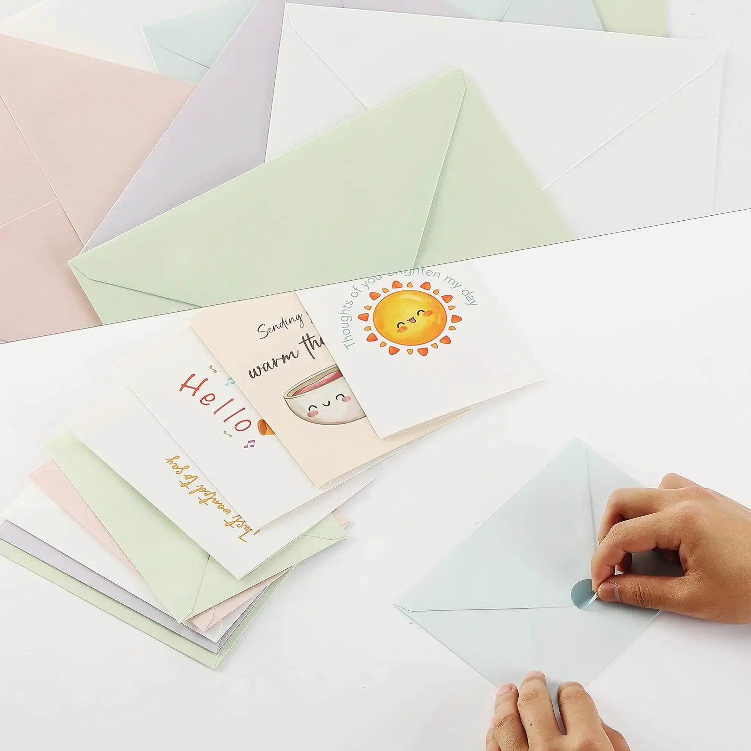Cute cartoon patterns customized printing business Invitation Birthday party greeting card custom Blank card