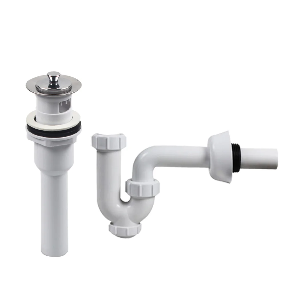 Plastic Wash Basin Drainer with Drain Pipe Siphon
