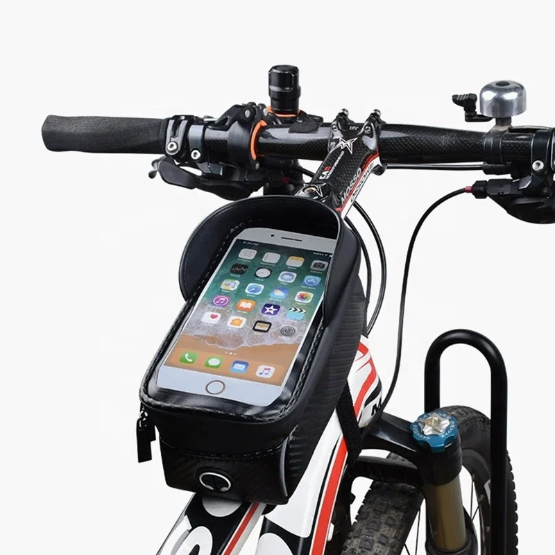 Outdoor Cycling Waterproof Touch Screen Bike Phone Front Frame Bag Top Tube Bicycle Bag