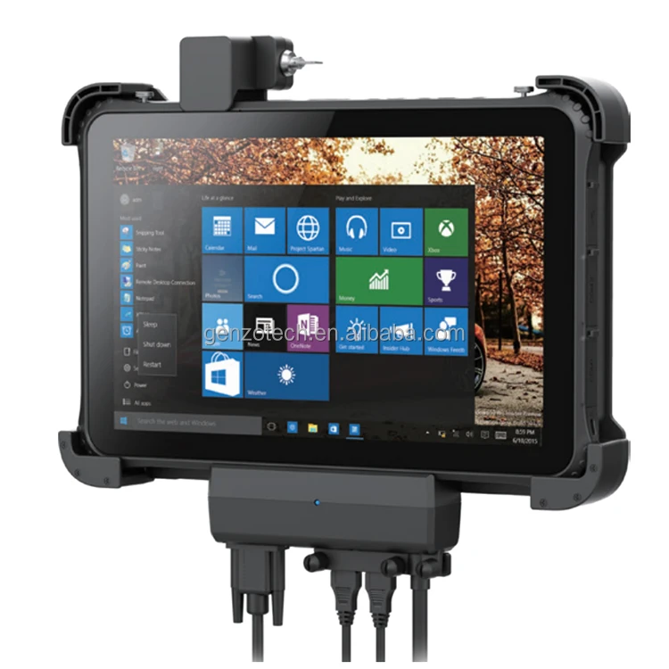GENZO Rugged Tablet 12 inch with vehicle mount tablet windows intel 12 pulgadas fingerprint rugged tablet windows 12 inch