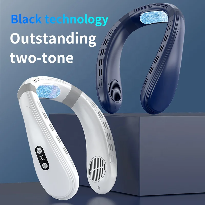 K011 Portable Neck Fan Rechargeable outdoor Hand-Free neck fans 3 Speed Adjustable portable Perfect for working cooling