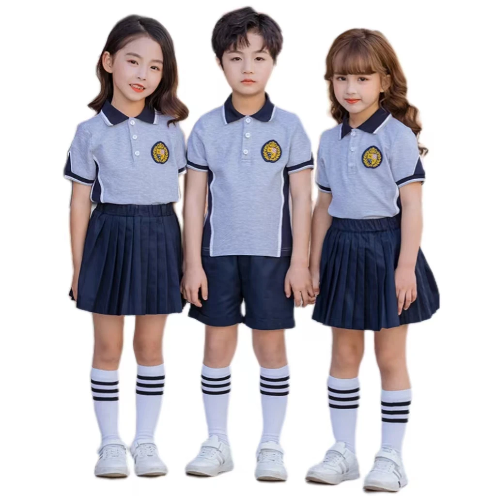 Fashion Custom Primary School Student Uniform Korean Style Nursery School Uniforms And Sportswear For Kids