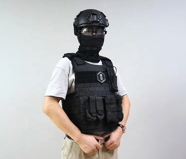 NIJ IIIA уровень Тактический пуленепробиваемый жилет, mlloe система полный бронежилет Многофункциональный пуленепробиваемый жилет