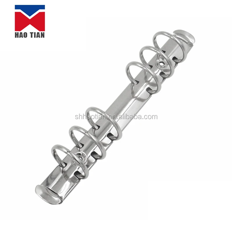 school office supplier Sliver metal 6 ring binder clip/ binder 6 ring / binder file clip