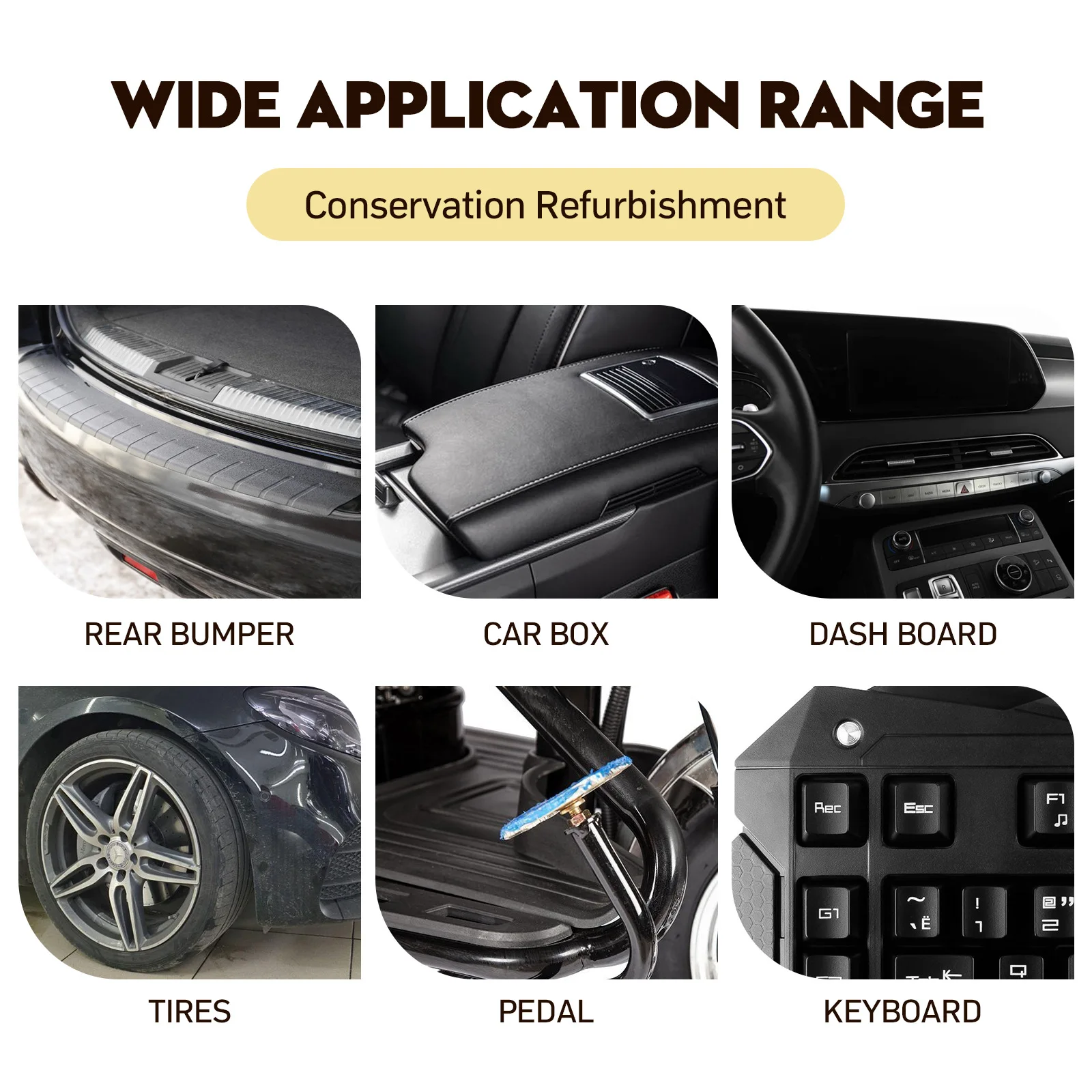 Custom logo Automobile Plastic Coating Agent Brightening Nano Crystal Coating Waterproof Crystal Coating For Plastics