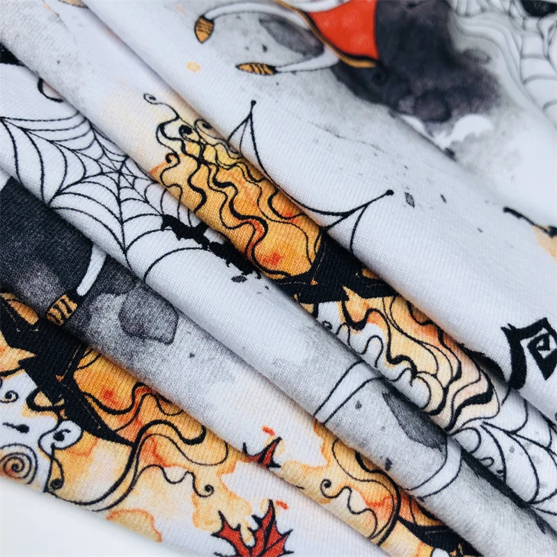 Attractive Price Wholesale Digital Printed Organic Multi Colors 95% Cotton 5% Spandex Cotton Lycra Fabric For Baby