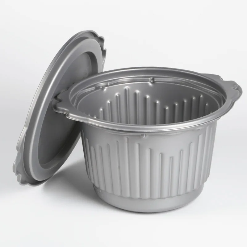 Manufacturers directly supply disposable round self-heating rice box self-heating hot pot box food grade pp material