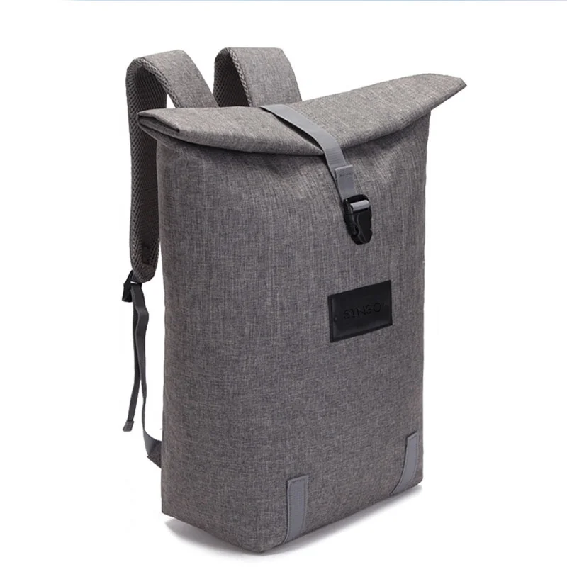 Gray 600D Polyester Fabric With Heat Sealed PEVA Lining Insulated Picnic Cooler Backpack Bag