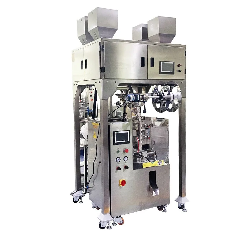 Filter Tea Bag Packing Machine With Line Mark Vertical Automatic Pyramid Nylon Tea Bag Filling Packing Machine