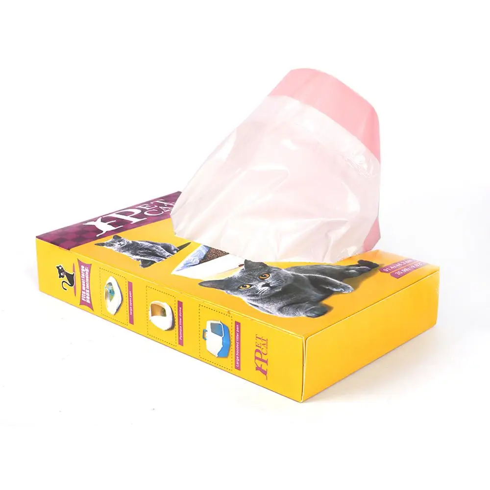 Cat Litter Box Liners 30 Count Drawstring Cat Waste Liners