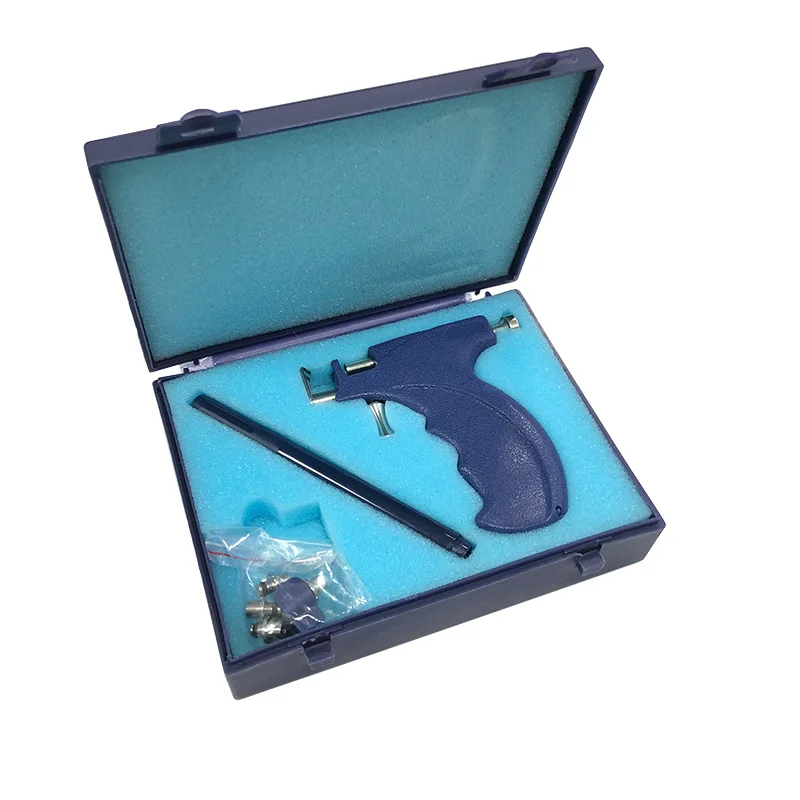 Tattoo Stainless Steel Safe Ear Piercing Gun Tool Kit Professional Use Body Piercing Gun Shots with 2, 3, 4 & 5mm Stud Holders