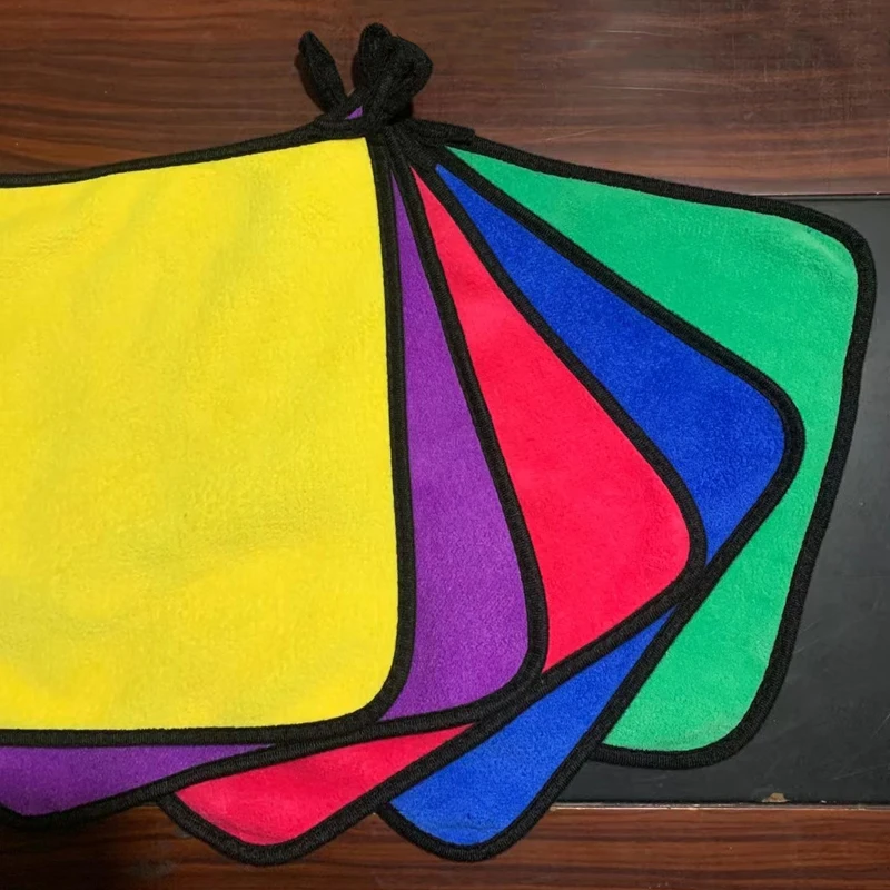 wholesale side coral fleece terry towel clothing magic car cleaning towel