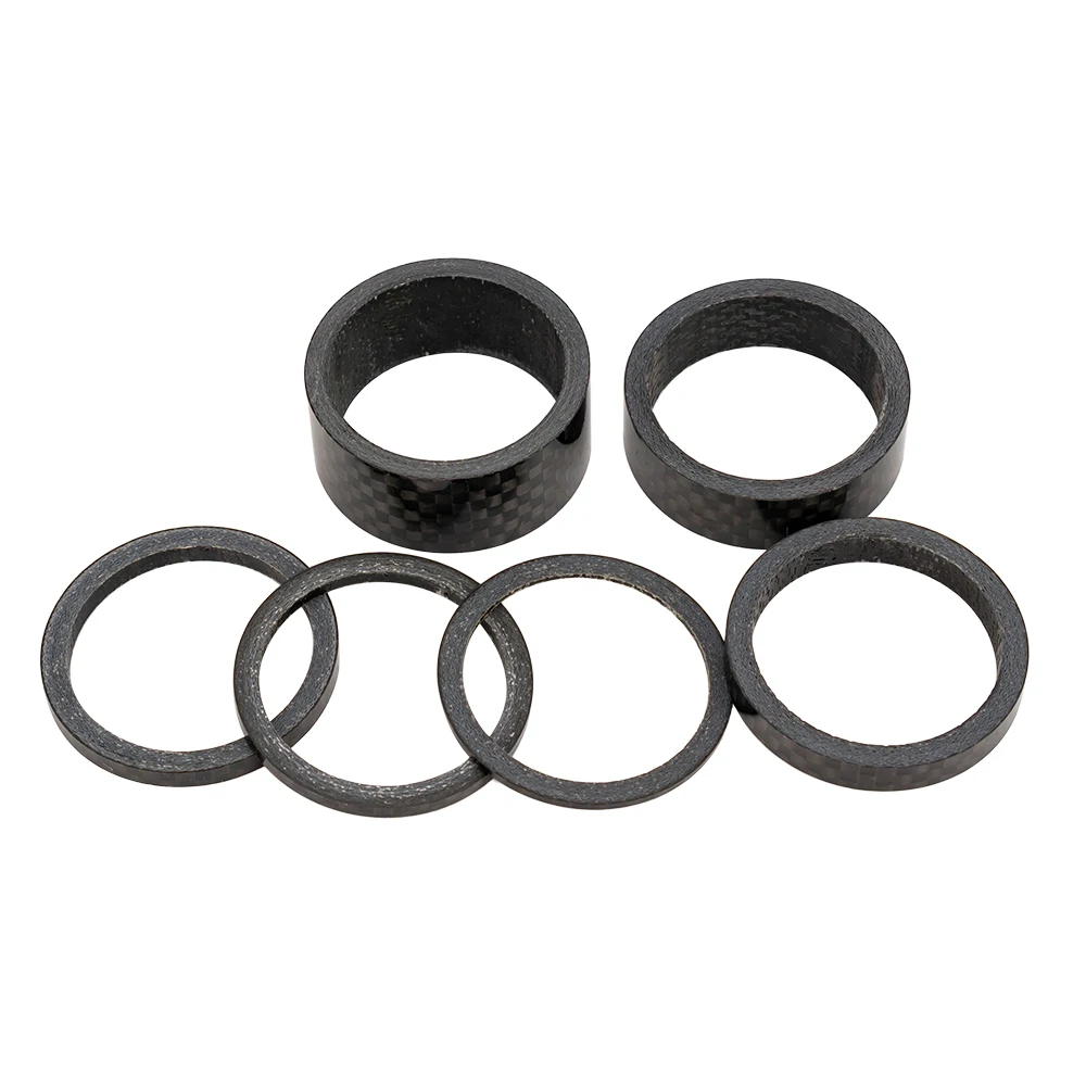 ZTTO  Ultra-Light Carbon fiber Bicycle Washer Mountain Road Bike Washers Spacer Gasket Fork Headset Parts 1/2/3/5/10/15mm