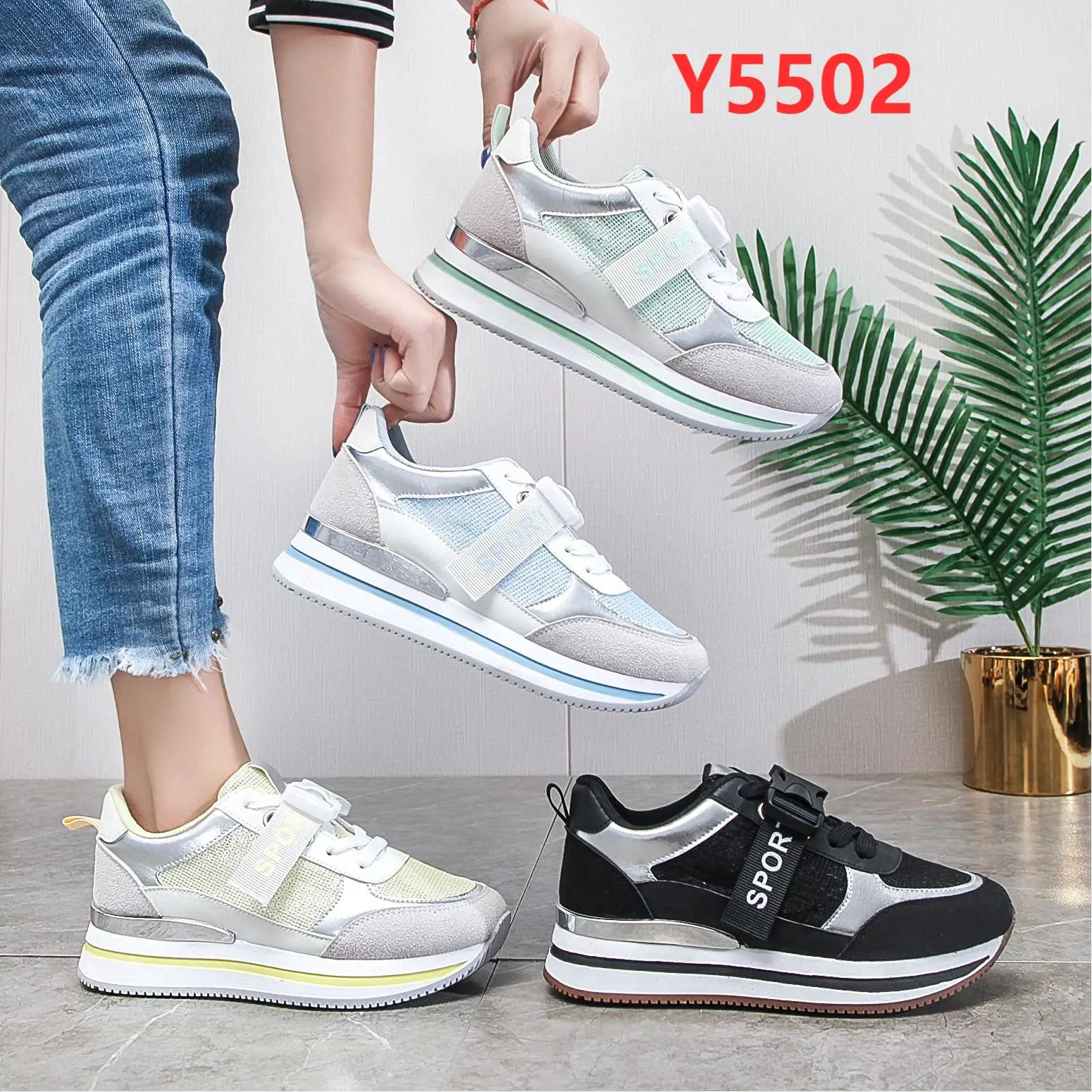 2022 walking shoes Sport Shoes Running Sneakers New Arrivals Girls Lace Up Suede Fashion Casual shoes