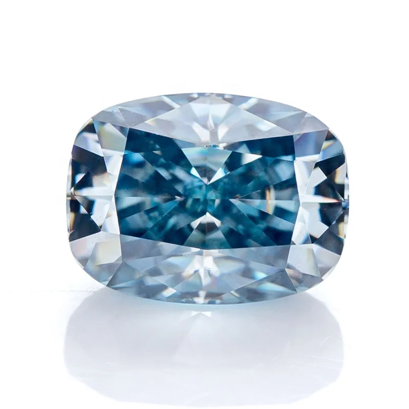 
in Stock Jewelry Making Manufacturer Lab Created Gemstone VVS1 6*5~13*11mm Crushed Ice Hybrid Enlonged Cushion Loose Moissanite 