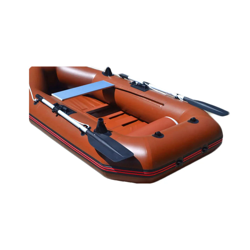 OEM source factory dark red single inflatable fishing boat kayak