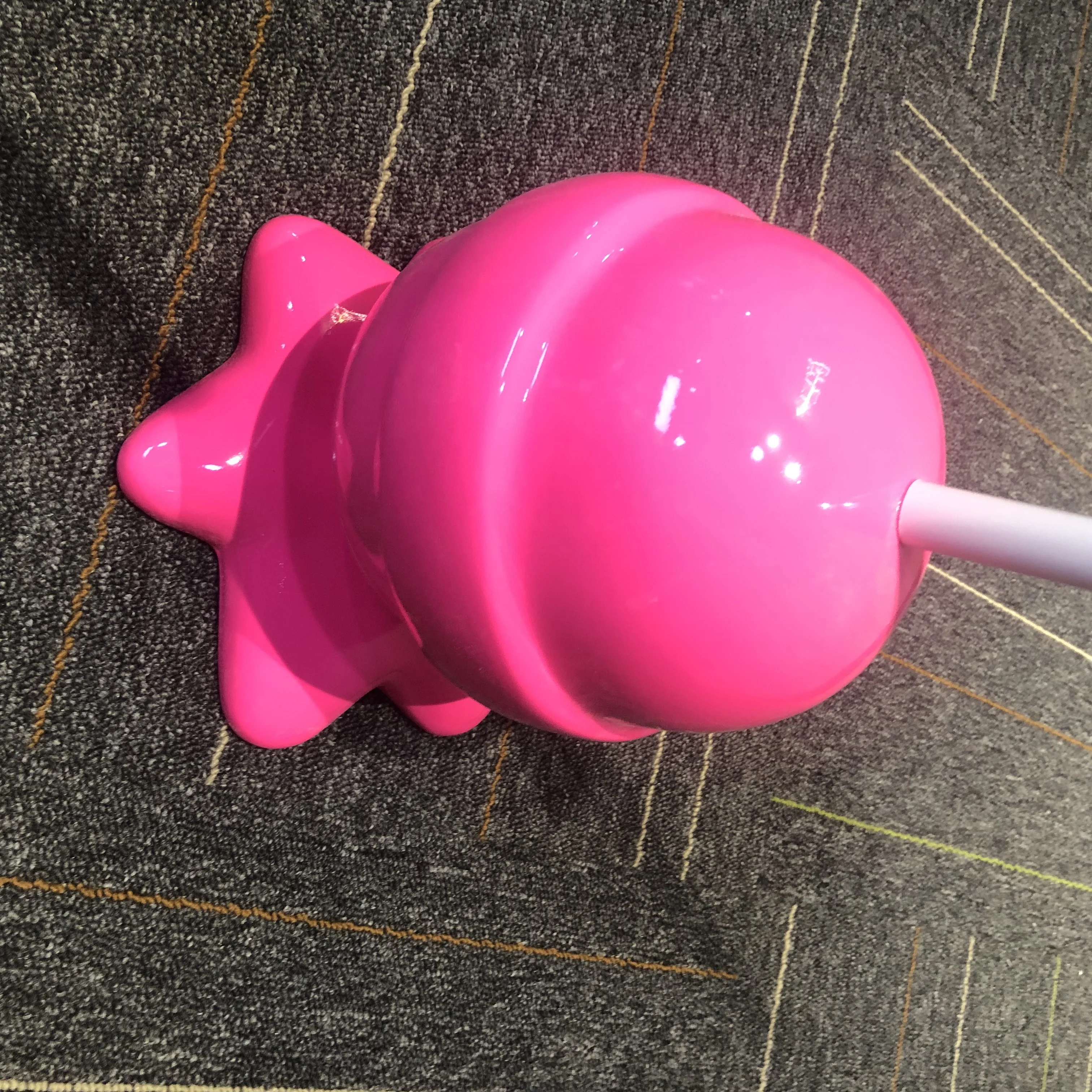 Art Pop Decorative Life Size Candy Lollipop Fiberglass Sculpture Statue for Outdoor Decoration