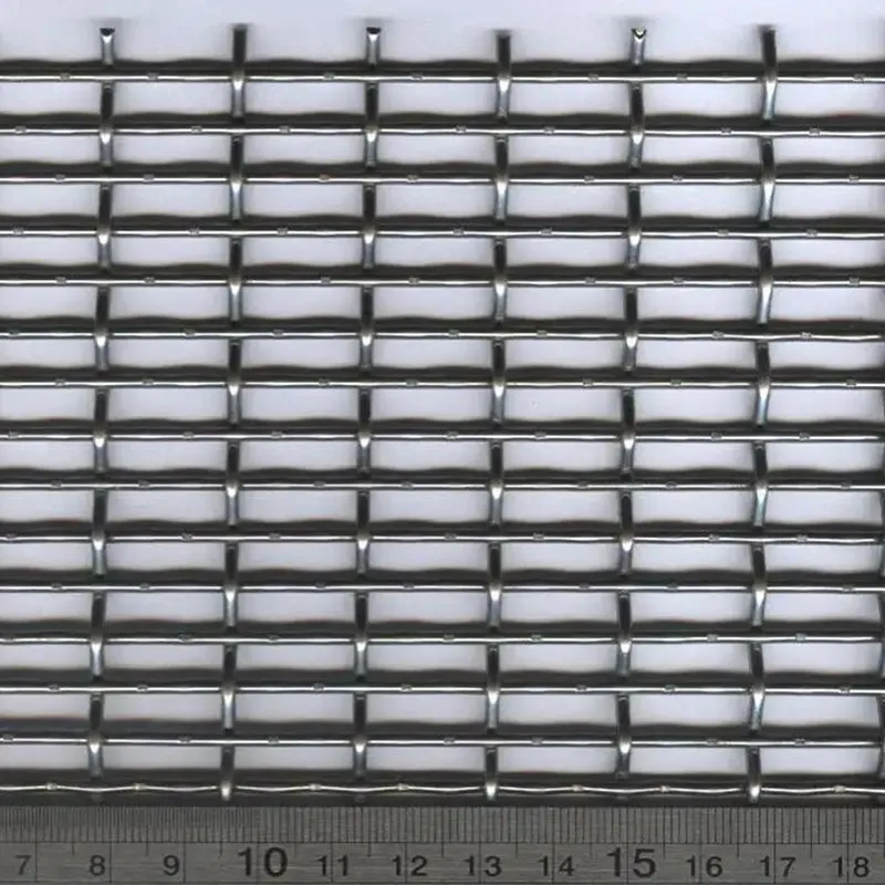 65mn crimped woven stainless steel crusher crimped wire mesh for mining vibrating screen