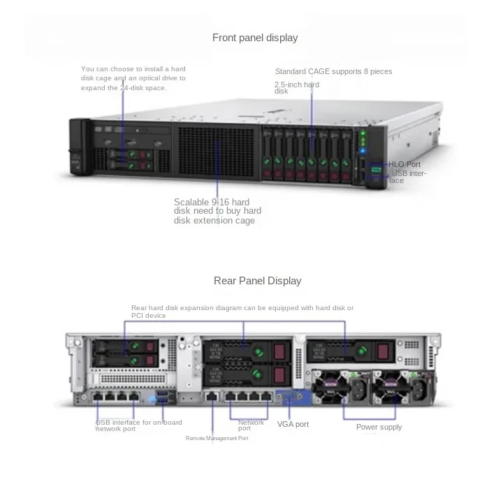 H-P E Dl380Gen10 2U rack server Dl380Gen10 in stock