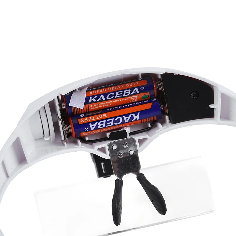 1x 1.5x 2x 2.5x 3.5x Lens Interchangeable Head Eye Magnifying Glasses With Lamp