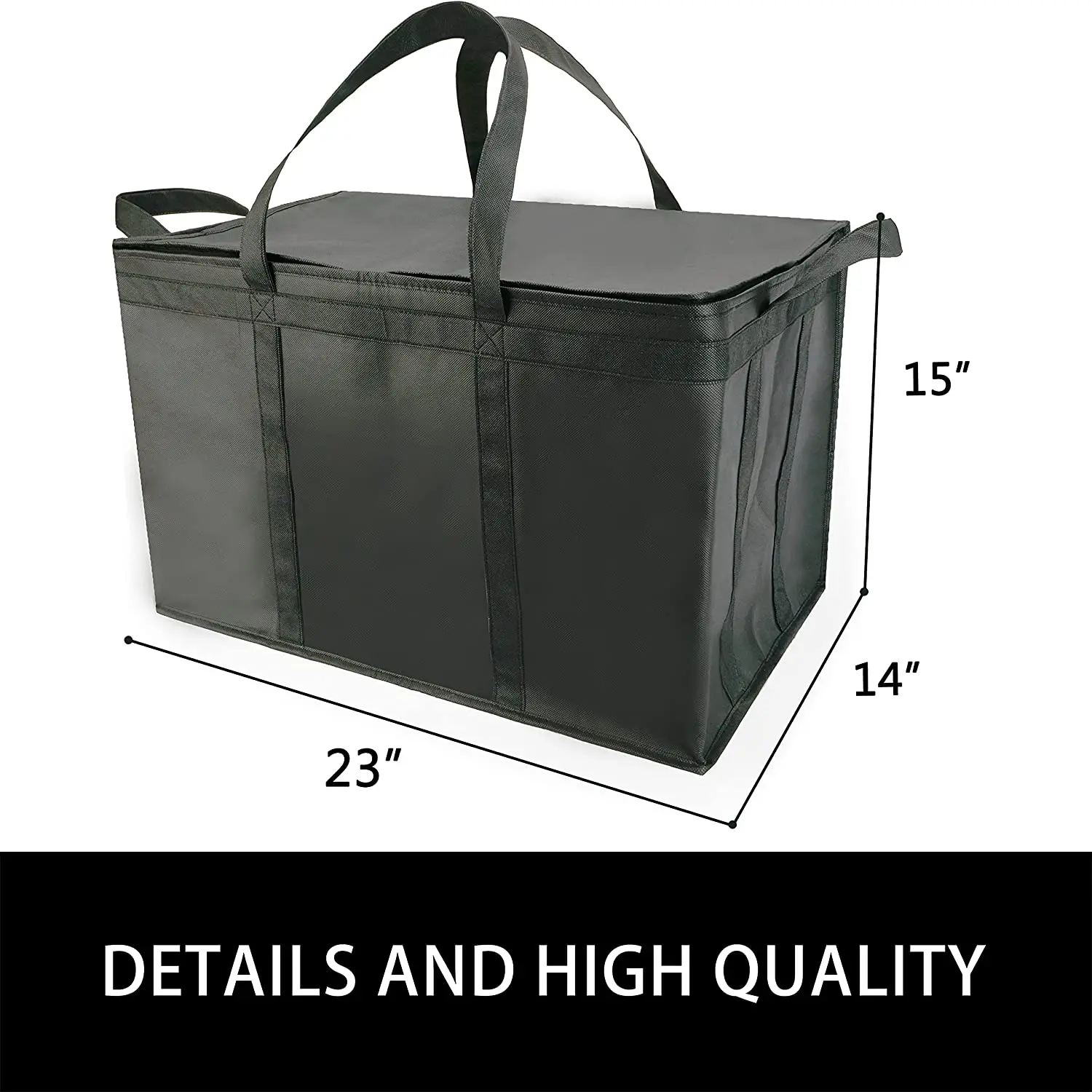 Therm-o-tote Grocery Food Delivery Extra Large Insulated Non Woven Thermo Bag Sac Thermal Cooler Bag Insulated Tote
