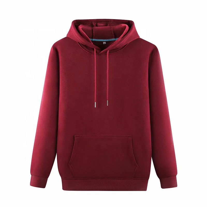 High Quality Cotton Pullover Mens Hoodies Custom Logo printing or embroidery