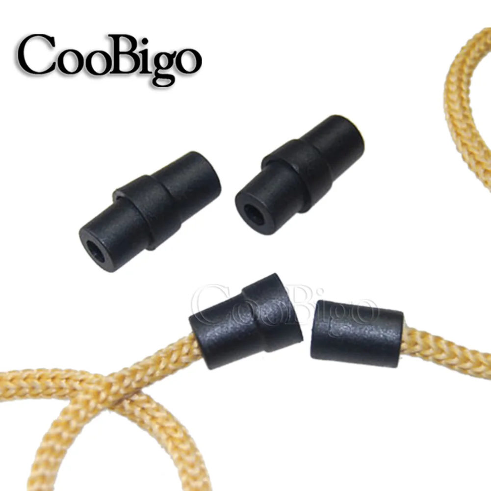 100pcs Plastic Cord Lock Ends Stopper Safety Breakaway Connector Paracord Rope Sportswear Hat Drawstring Bag DIY Accessories