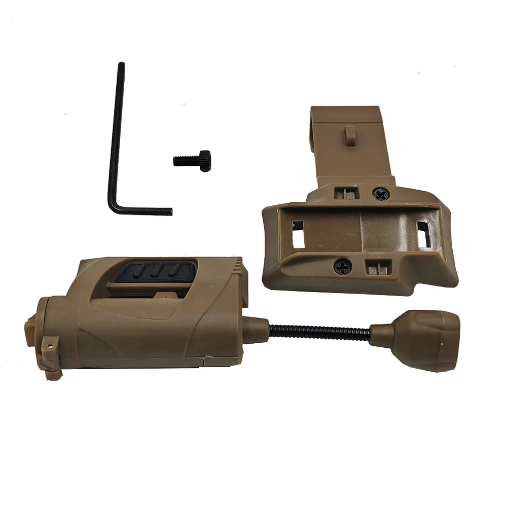 4 Modes Switch for Tactical Helmet ARC Rail Light LED Mini Head Strap MOLLE Vest Laser Lamp Handheld Flashlight MPLS CHARGE