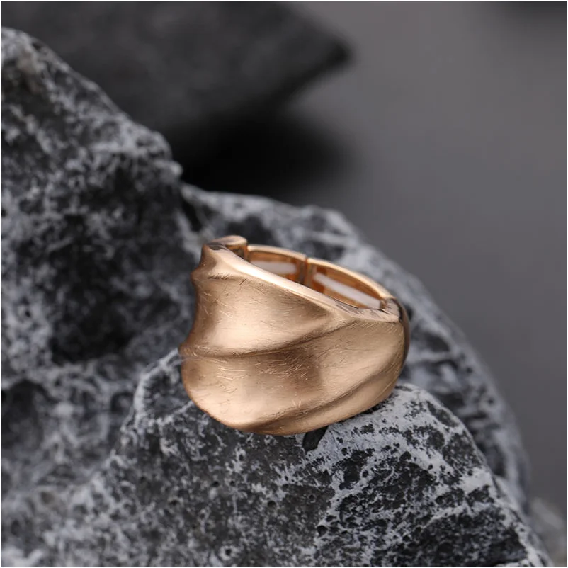 Gold Ring Silver Blue Sapphire Big Simple Male Low Price Glow Bulk Wholesale Finger Turquoise 24K Horseshoe Ring