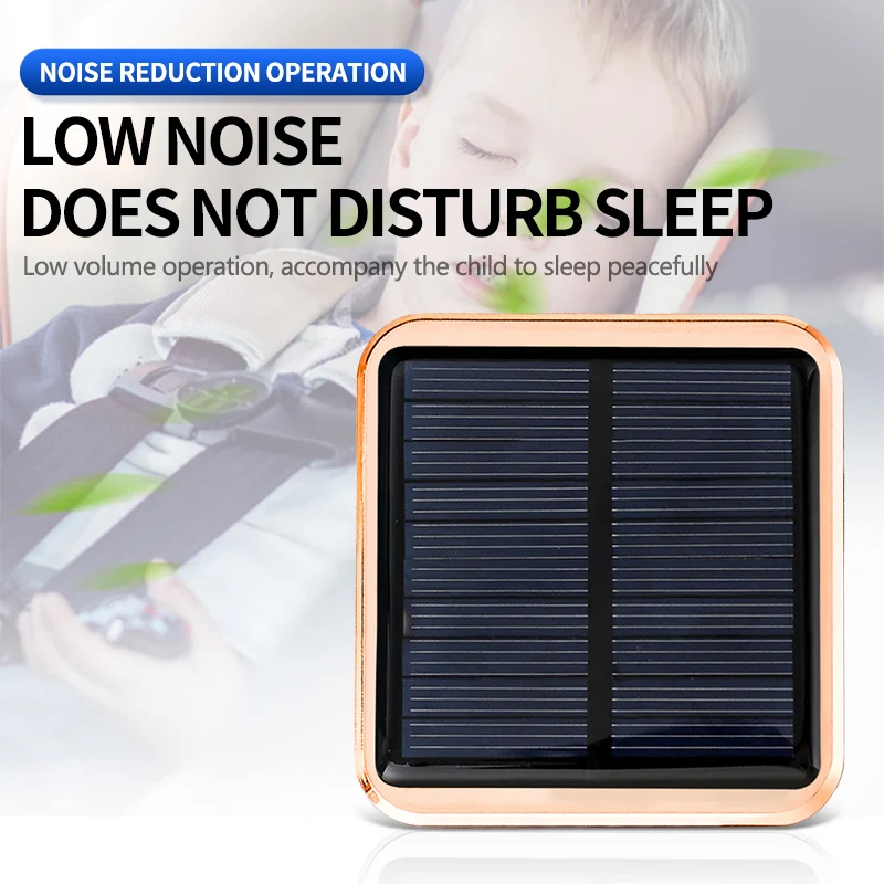 Solar Energy Car Air Purifier with Odor & Smoke Removal Deodorization Features