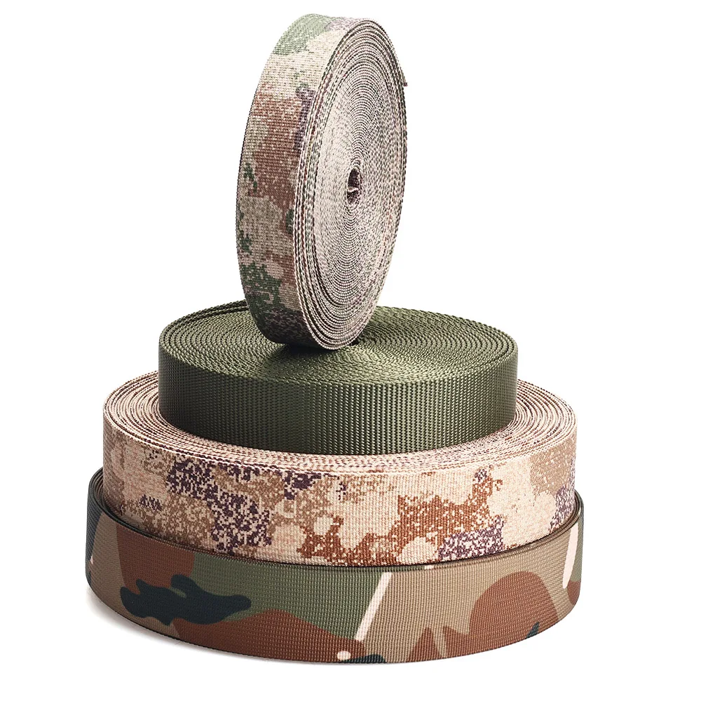 Hot Selling Quality Camo Webbing Belts Strap Ribbon With OEM Wholesale