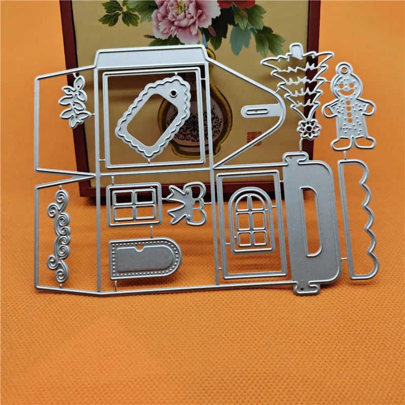 Китайский производитель, Рождественский узор, режущие штамповки, штамповки ручной работы из углеродистой стали для скрапбукинга, резная техника