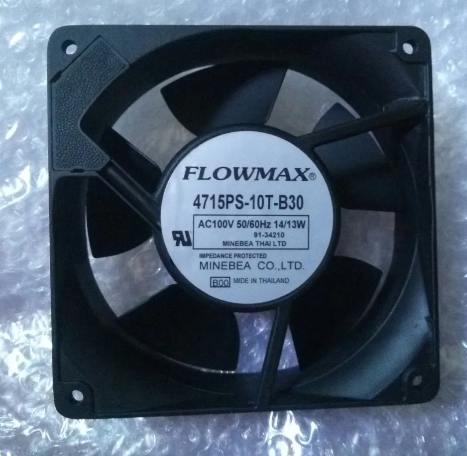 Вентилятор охлаждения MAX12CM 12038 100V 14/13W 4715ps-10t-b30с контролируемой температурой скоростью вертикальный осевой вытяжной