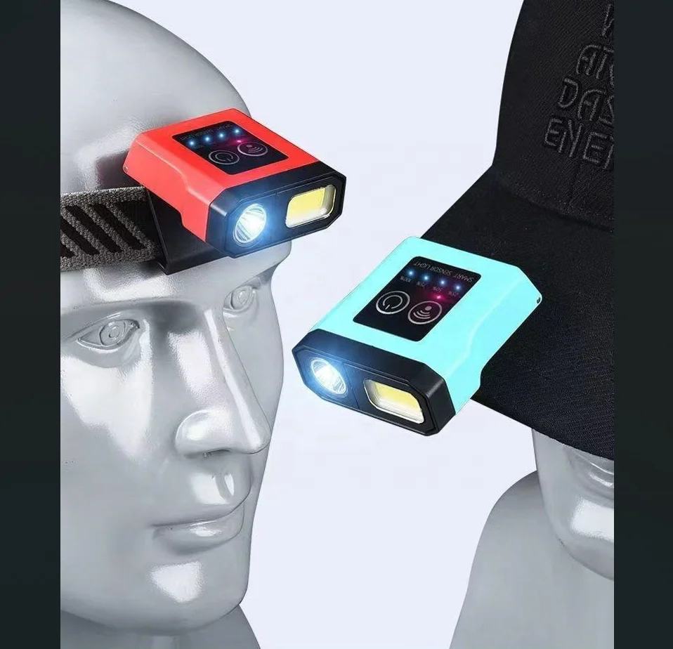 Новая Индуктивная клипса для рыбалки на открытом воздухе кемпинга супер яркий сильный свет большие расстояния перезаряжаемая прочная Налобная лампа