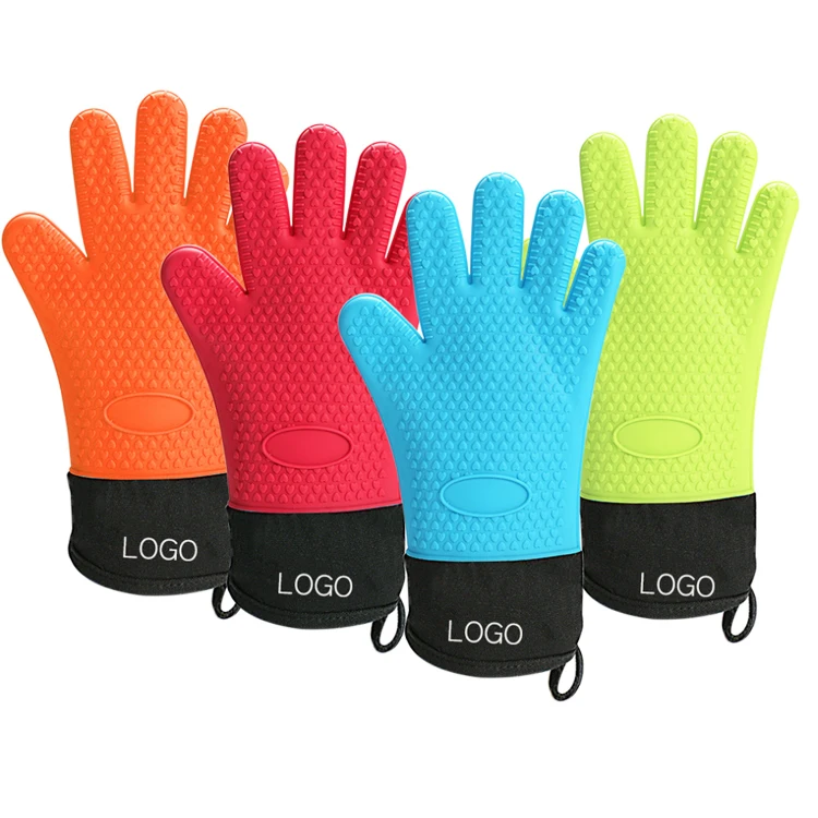 
High Quality New Silicone Gloves Oven Mitt Gloves Cheap Price Kitchen Cooking Heat Resistant Kitchen Gloves for Sale 