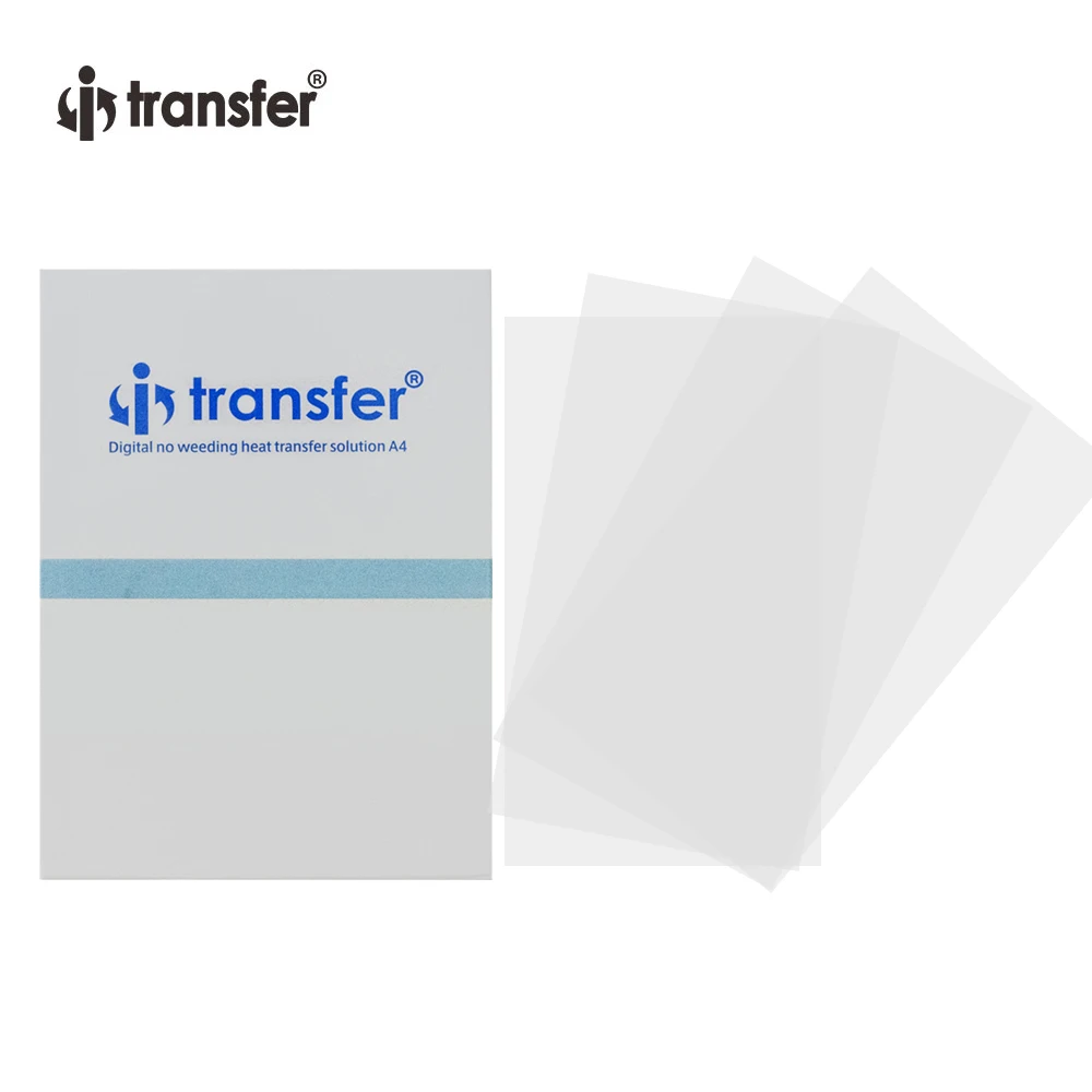 i transfer Wholesale White Ink Printable T-shirt Heat Transfer Non-slip DTF PET Film A4 For Dtf Digital Inkjet Printer -