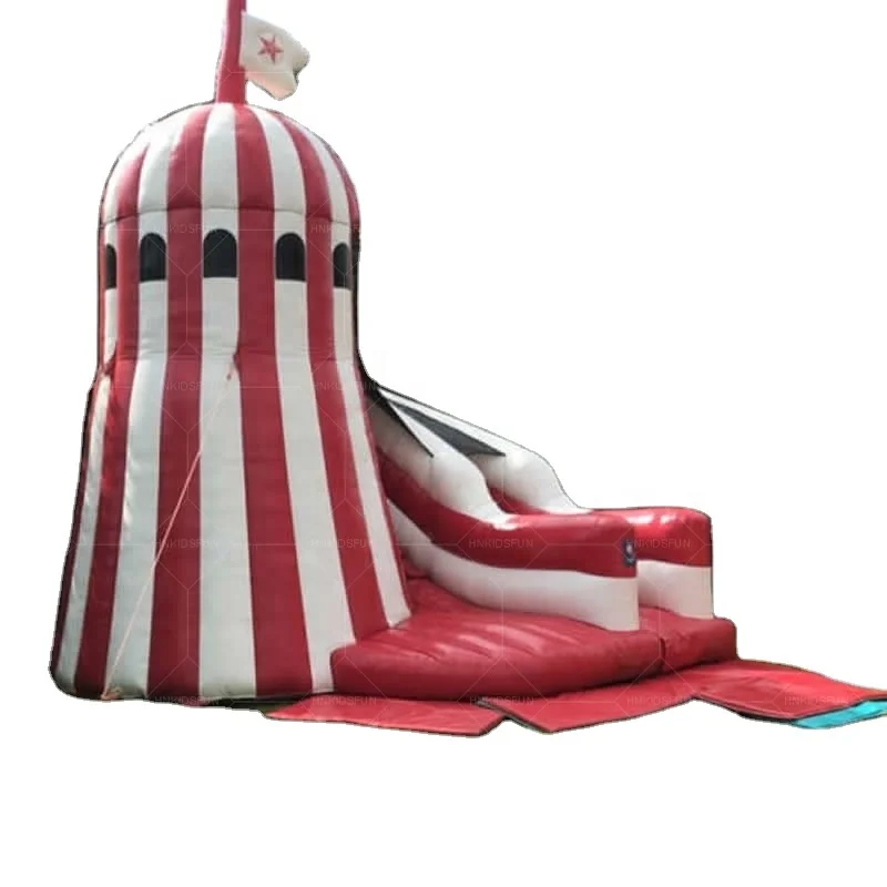 Traditional Inflatable Helter Skelter Fair Slide