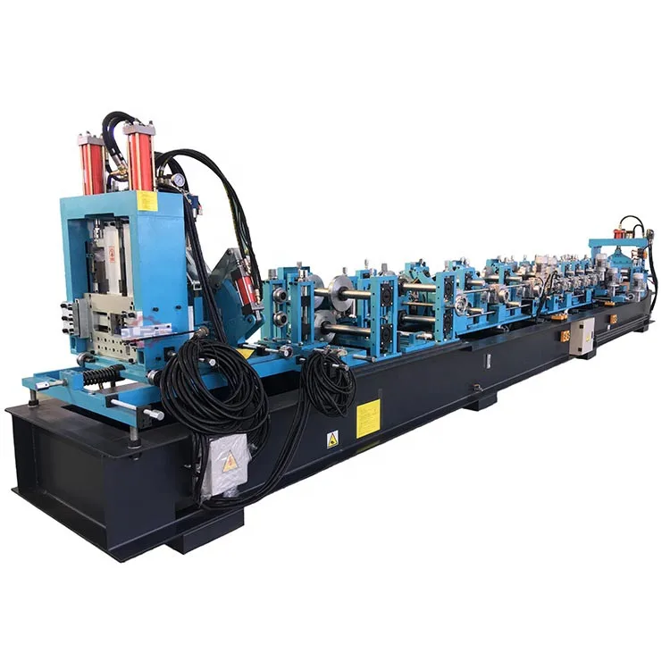 High Speed Auto C to Z Channel Steel Interchangeable Purlin Roll Forming Machine